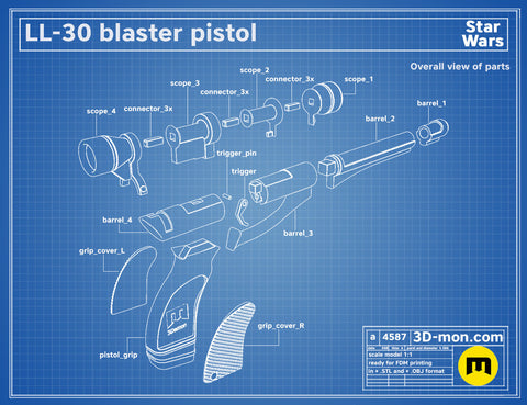 LL-30 Cad Bane Blaster