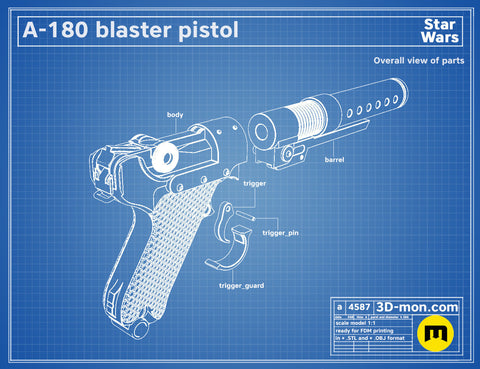 A-180 Blaster Pistol