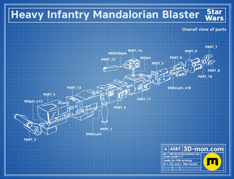 Heavy Infantry Mandalorian Blaster Cannon Paz Vizsla