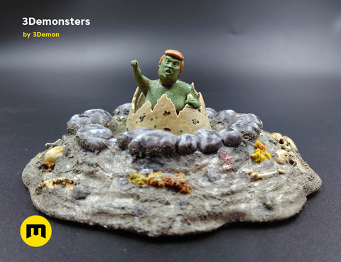 Surprise Egg Miniature 3Demonsters
