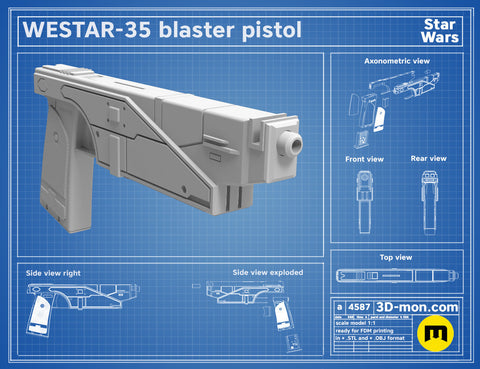 Westar-35 Bo-Katan Animated Blaster