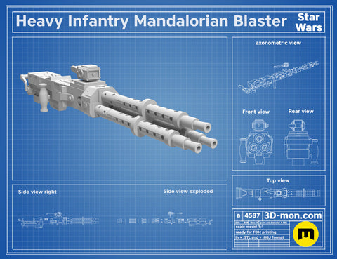 Heavy Infantry Mandalorian Blaster Cannon Paz Vizsla