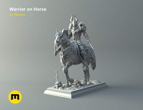 Warrior on Horse Statue