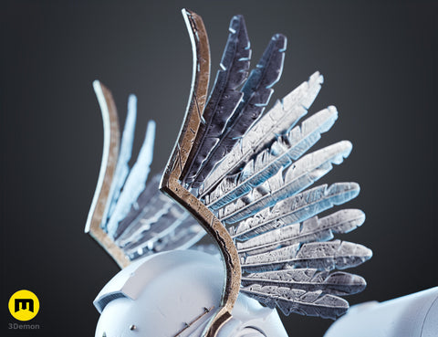 Dark Angels Bulwark Helmet Wings