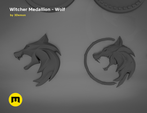 Geralt's Wolf Medalion — The Witcher