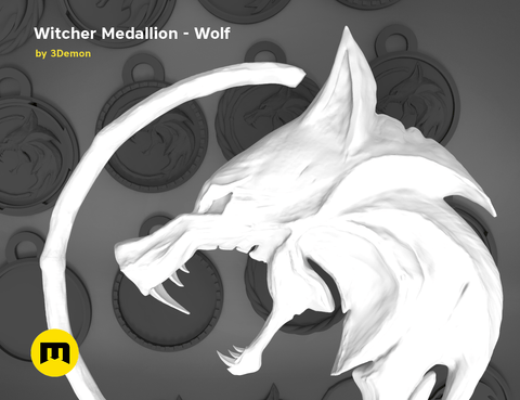 Geralt's Wolf Medalion — The Witcher