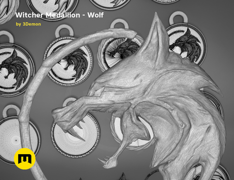 Geralt's Wolf Medalion — The Witcher