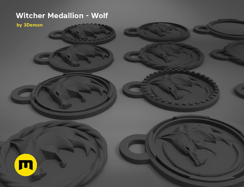 Geralt's Wolf Medalion — The Witcher