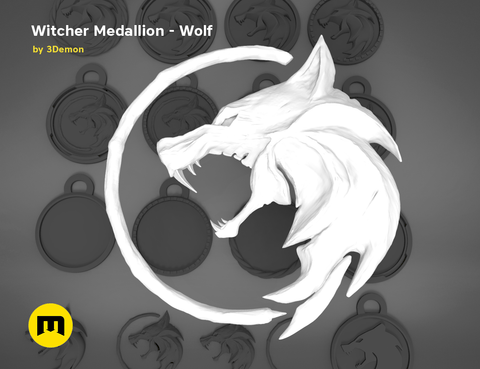 Geralt's Wolf Medalion — The Witcher
