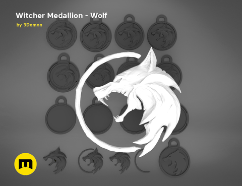 Geralt's Wolf Medalion — The Witcher