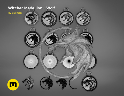 Geralt's Wolf Medalion — The Witcher