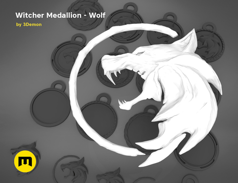 Geralt's Wolf Medalion — The Witcher