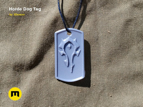 Horde Dog Tag - World of Warcraft