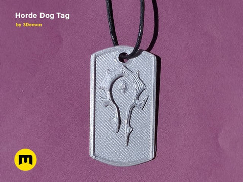 Horde Dog Tag - World of Warcraft