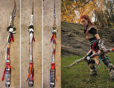 aloy horizon forbidden west spear cosplay 3d print