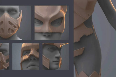 Sizing a 3D printable model for cosplay