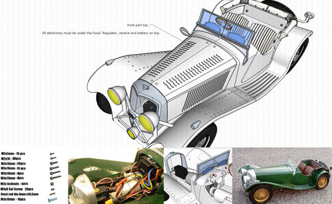 RC model Jaguar SS 100