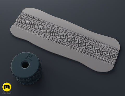 Texture Rollers Scandinavian motifs middle