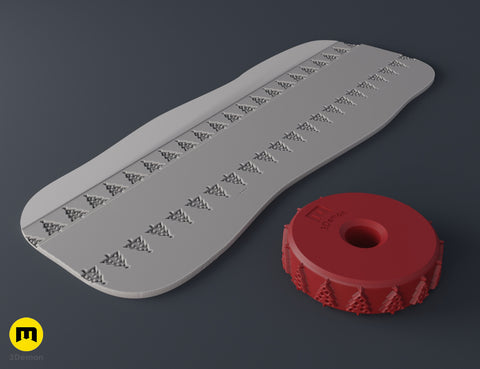 Stamp Wheels for Clay - Christmas patterns