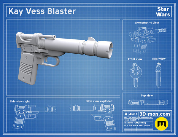 Kay Vess Blaster - Star Wars Outlaws