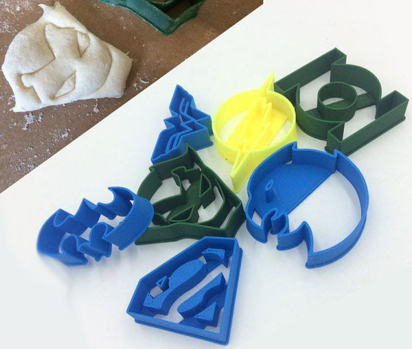 DC super heroes cookie cutters