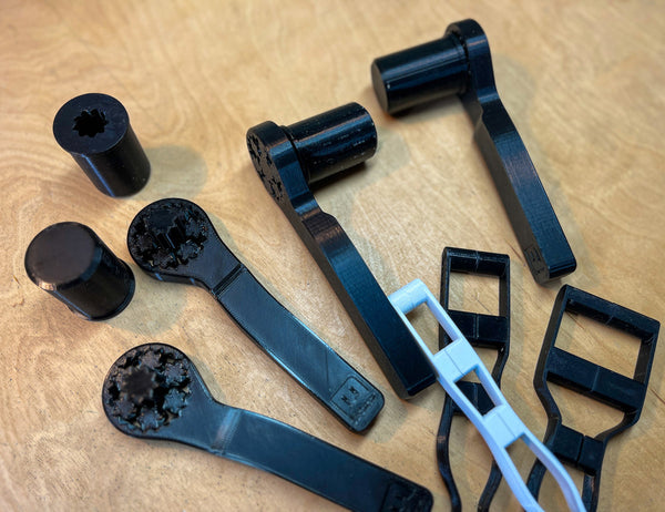 Handles for Texture Rollers and Stamp Wheels