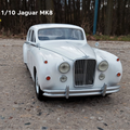 3D model render of RC car Jaguar MK8, front view, 1/10 scale 3D print model