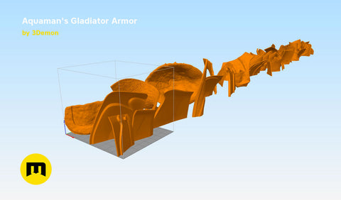 Aquaman Gladiator Amor, helmet and trident