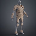 3D visualization of Atreides Armor - Dune, beige modular cosplay armor STL preview