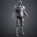 3D visualization of Atreides Armor - Dune, futuristic 3D print cosplay prop, side view