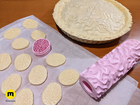 Brain Texture Roller Cookie Cutter