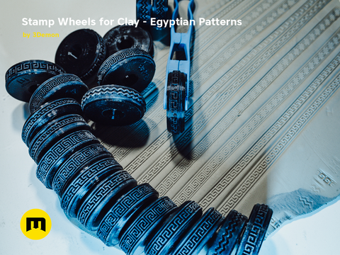 Stamp Wheels and Rollers for Clay and Cosplay