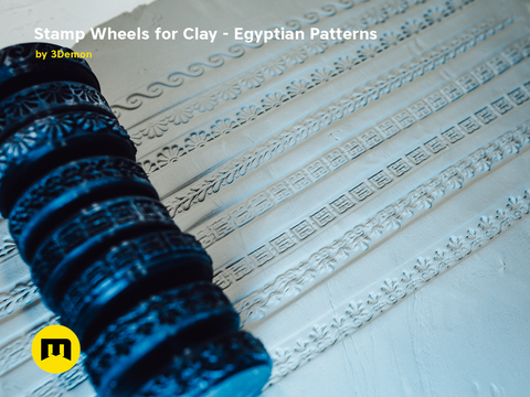 Stamp Wheels and Rollers for Clay and Cosplay