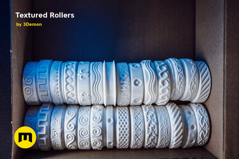 Stamp Wheels and Rollers for Clay and Cosplay