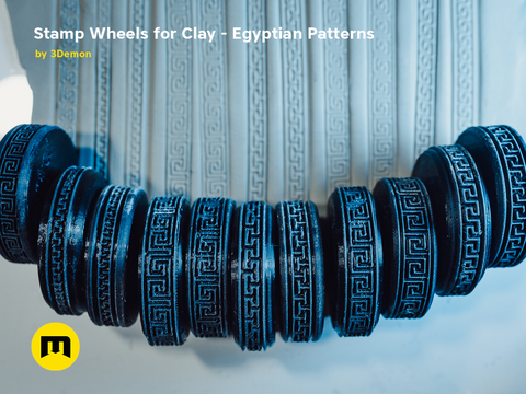 Stamp Wheels and Rollers for Clay and Cosplay