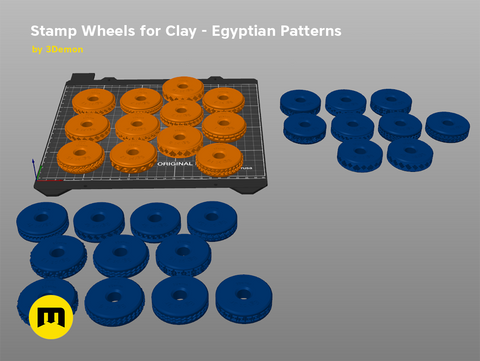 Stamp Wheels and Rollers for Clay and Cosplay