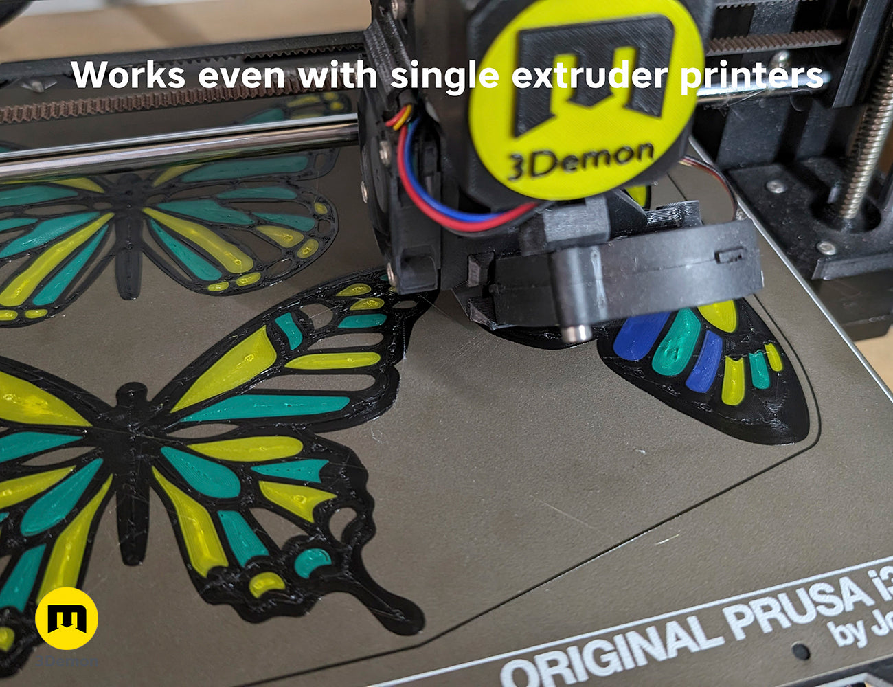 Butterfly Stained Glass STL/3MF | 3D Printable Window Decor | 3Demon