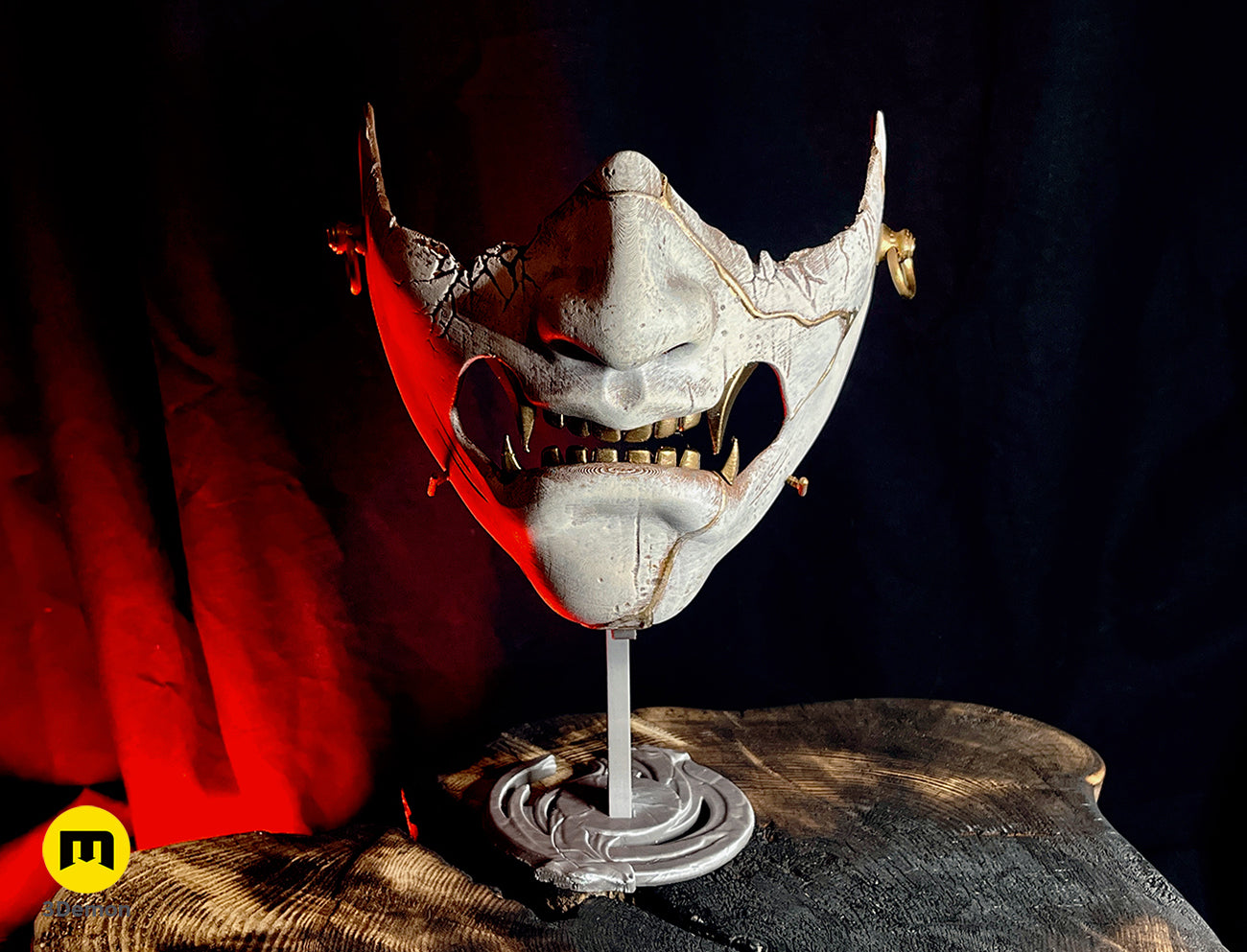 Ghost of Yotei 面頬 鍔 ペーパークラフト アートカード4種セット Ghost of Yotei Samurai Mask – 3Demon