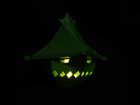 Spooky Cacturne Candle Lantern