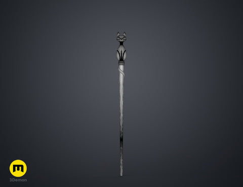 Amity's Cat Ghost Palisman Staff - The Owl House