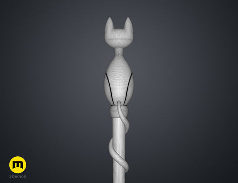 Amity's Cat Ghost Palisman Staff - The Owl House