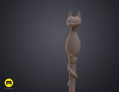 Amity's Cat Ghost Palisman Staff - The Owl House