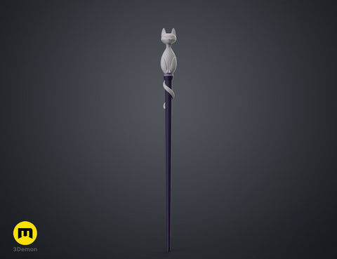 Amity's Cat Ghost Palisman Staff - The Owl House