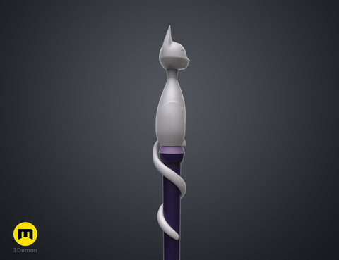 Amity's Cat Ghost Palisman Staff - The Owl House