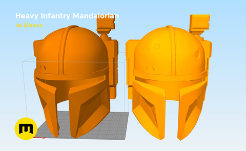 Heavy Infantry Mandalorian Helmet