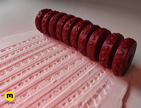 Stamp wheels for Clay - Love Letter