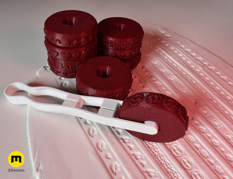 Stamp wheels for Clay - Love Letter