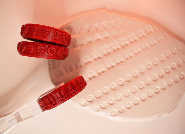 Stamp Wheels for Clay - Christmas patterns