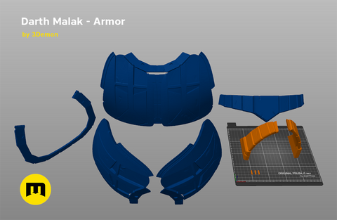 Darth Malak - Armor and Lightsaber Set