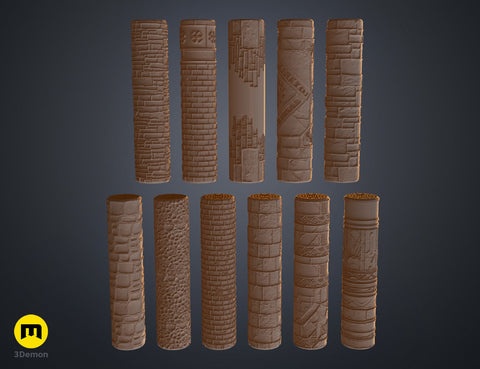 DnD terrain rollers - Walls and Surfaces